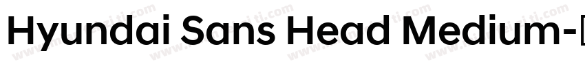 Hyundai Sans Head Medium字体转换